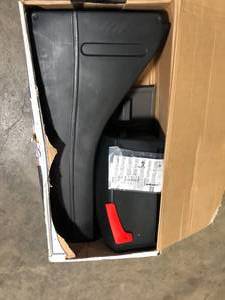 lot 15 image: Step2 Mail Master Streamline Black OverPost Mounted Plastic Mailbox    Customer Returns See Pictures