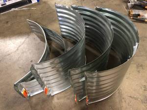 lot 19 image: Lot of  Assorted Galvanized Steel Window Well Various Sizes and Conditions Customer Returns See Pictures