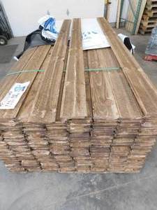 1 x 6 Pine Tongue & Groove Pine Rustic Resaw Finish with a Brown Kodiak Stain - 1728 Linear Feet