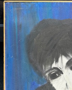 lot 8 image: Oil on Canvas New Wave Portrait of a Person - Unsigned