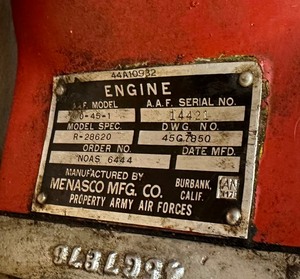 lot 21 image: WWII Era Target Drone Motor UNTESTED
