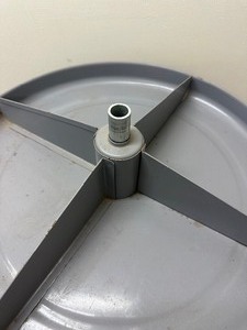 lot 28 image: Vintage 4-Tier Round Parts TrayBin