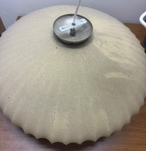 lot 43 image: ORIGINAL MID CENTURY George Nelson Flying Saucer Bubble Light (24 inches)