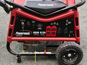 lot 88 image: Excellent Like-New POWERMATE 6500 Watt Generator