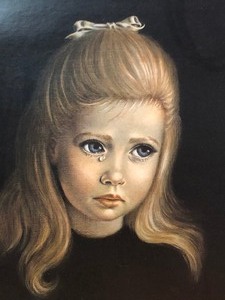 lot 94 image: 2 Vintage Framed 1960s-70s Big Eye Prints - Turner Wall Accessories 