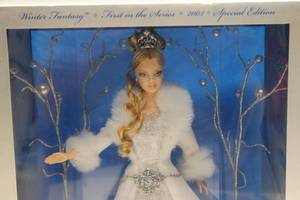 lot 114 image: Holiday Visions Barbie Winter Fantasy Doll - 2003 Special Edition