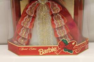 lot 130 image: Happy Holidays Special Edition Barbie - 10th Anniversary