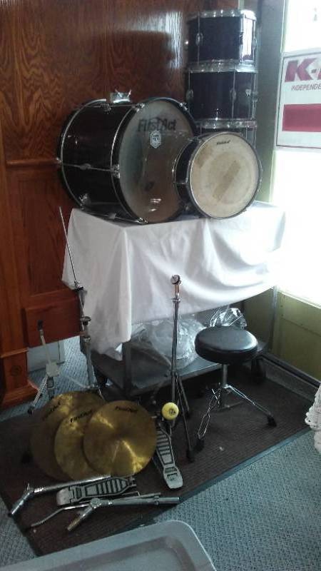 lot 54 image: First Act 5pc. Complete Drum Kit w Cymbals and Stool.