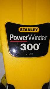 lot 7 image: Stanley Power Winder 300 Tape Measure.