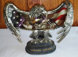 lot 19 image: Ride Hard, Live Free Eagle.