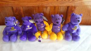 lot 75 image: MN Vikings Limited Treasures Pro Bears (5).