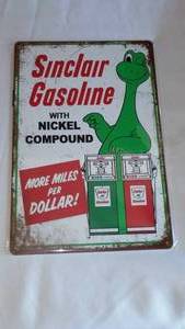 lot 130 image: Sinclair Gasoline Metal Sign.