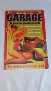 lot 131 image: Full Service Garage Metal Sign.