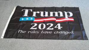 lot 134 image: Trump 2024 Flag, The Rules Have Changed.