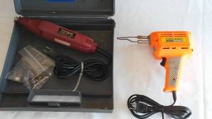 lot 161 image: Chicago Electric 4 Speed Rotary and Soldering Gun.