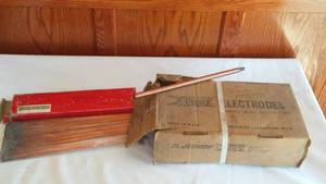 lot 166 image: Copper Clad Welding Gouging Electrodes.
