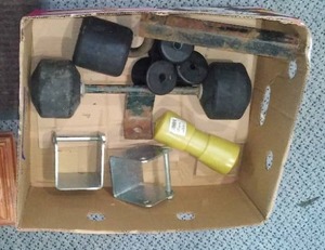 lot 200 image: Boat trailer Parts.