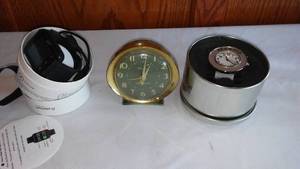 lot 206 image: Westclox Baby Ben Clock And Wrist Watches.