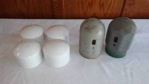 lot 213 image: PVC Pipe Covers (4) And Tank Covers(2).