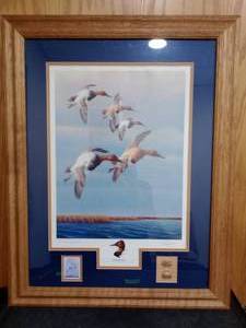 lot 221 image: Windriders Ducks Print Signed Framed, Collectors Edition.