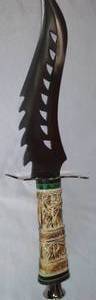 lot 38 image: Chipaway Swahili Lion Warrior Blade.