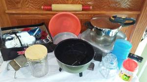 lot 230 image: Misc. Kitchen Appliances, Rolling Pin And More.