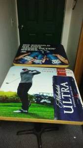 lot 242 image: Bud and Michelob Ultra Tables and Chairs (2).