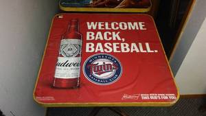 lot 243 image: Budweiser and Michelob Golden Light Tables and Chairs (2).