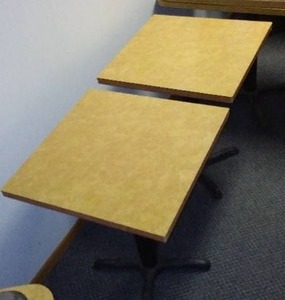 lot 253 image: Plain Top Tables(2) and Chairs (2).