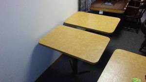 lot 252 image: Plain Top Tables(2) and Chairs (2).