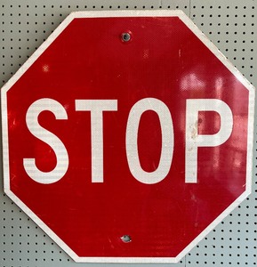 lot 23 image: Vintage STOP Sign