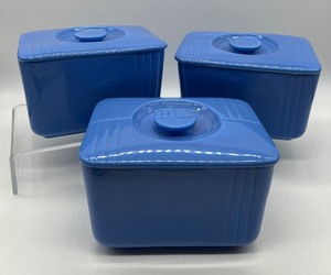 lot 121 image: Vintage WESTINGHOUSE By HALL Refrigerator Dishes - QTY 3