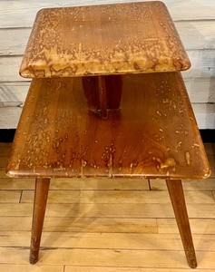 lot 73 image: MCM 2 Tier Wooden Table
