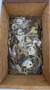 lot 169 image: Vintage Wooden Box of Keys