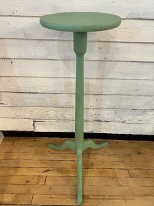 lot 179 image: Vintage Painted Green Wood Plant Stand