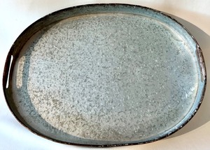 lot 118 image: Vintage Style Rustic Metal Tin Tray