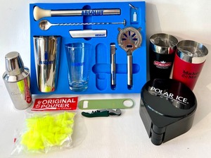 lot 186 image: Are you Ready for Happy Hour Lot of Various Bar Supplies 