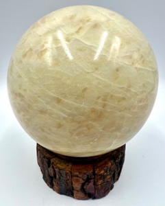 lot 202 image: Jasper Stone Sphere on Wood Stand - 4 - #1 