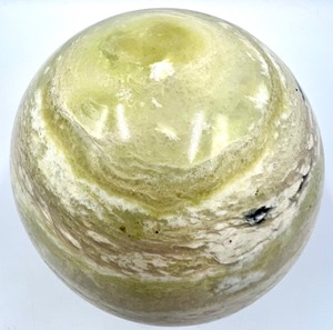 lot 203 image: Jasper Stone Sphere on Wood Stand - 4 - #2