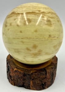 lot 205 image: Jasper Stone Sphere on Wood Stand - 3 - #4