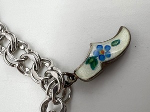 lot 12B image: Vintage STERLING SILVER Charm Bracelet