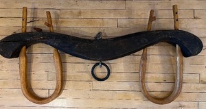 lot 243 image: Antique Vintage Wood Oxen Yoke