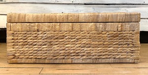 lot 246 image: Large Hinged Woven Basket
