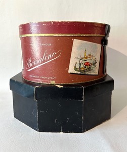 lot 272 image: Pair of VINTAGE HAT BOXES including BORSALINO
