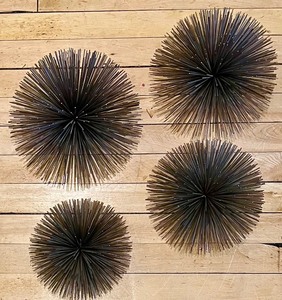 lot 309 image: Vintage MID CENTURY MODERN - ATOMIC STARBURST Hanging Wall Decor - QTY 4