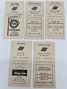 lot 320 image: Vintage NORTHWESTERN RAILROAD Advertising Time Table