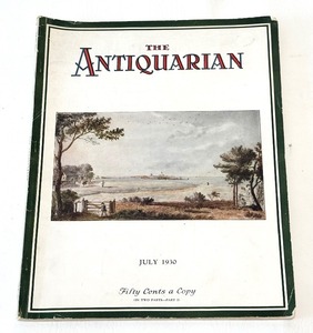 lot 297 image: July 1930 THE ANTIQUARIAN Magazine