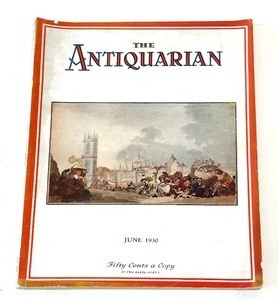lot 298 image: June 1930 THE ANTIQUARIAN Magazine