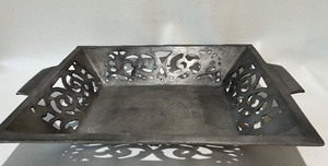 lot 357 image: Heavy Pierced Metal Tray