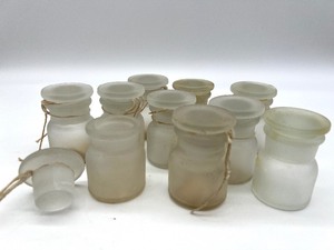 lot 389 image: Vintage WHEATON Glass Apothecary Jars - QTY 10
